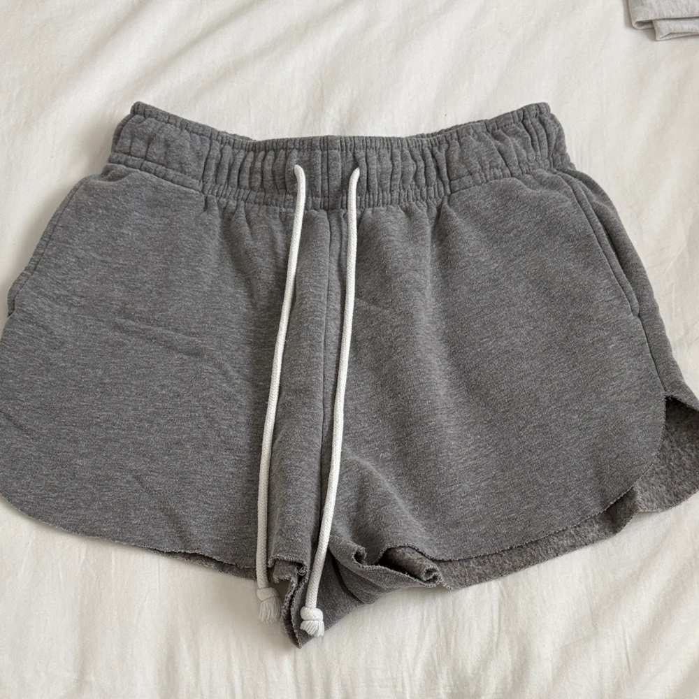 Gray Women's Casual Sweat Shorts